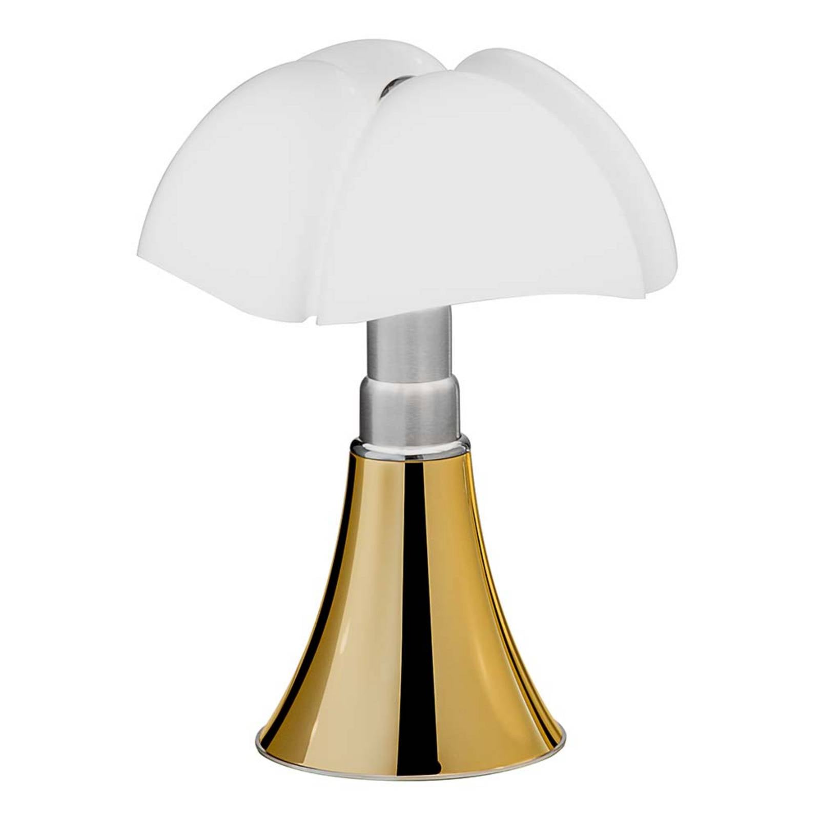 Martinelli Luce Lámpara de mesa de diseño - Lámpara de mesa - Salón / Comedor - dorado, acero inoxidable, opalino blanco
