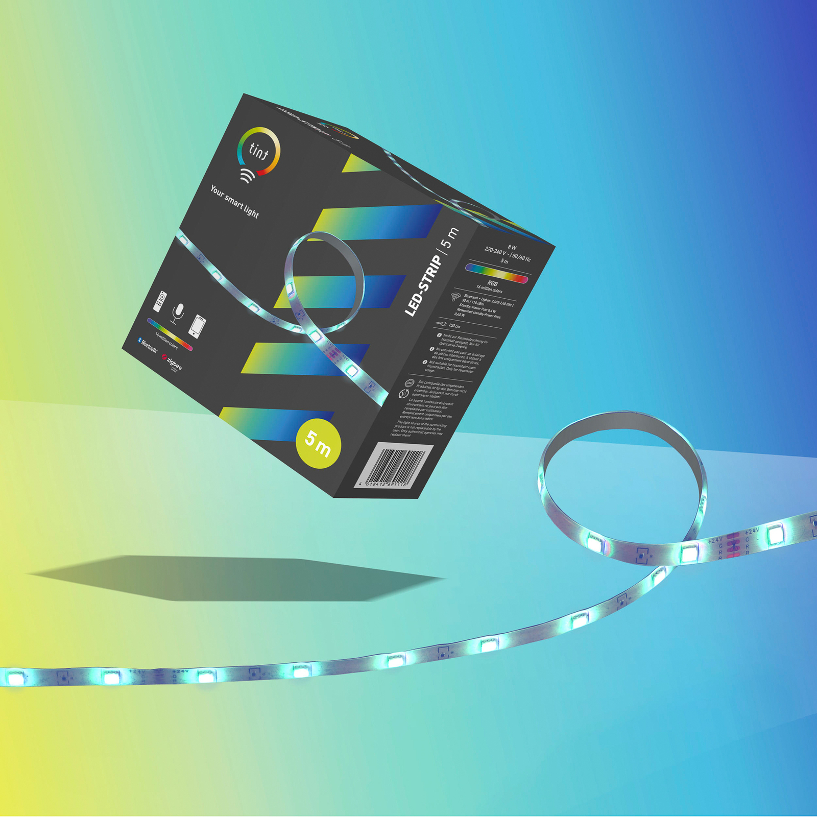 Müller Licht tint LED strip Kleur, ZigBee, Bluetooth 5 meter