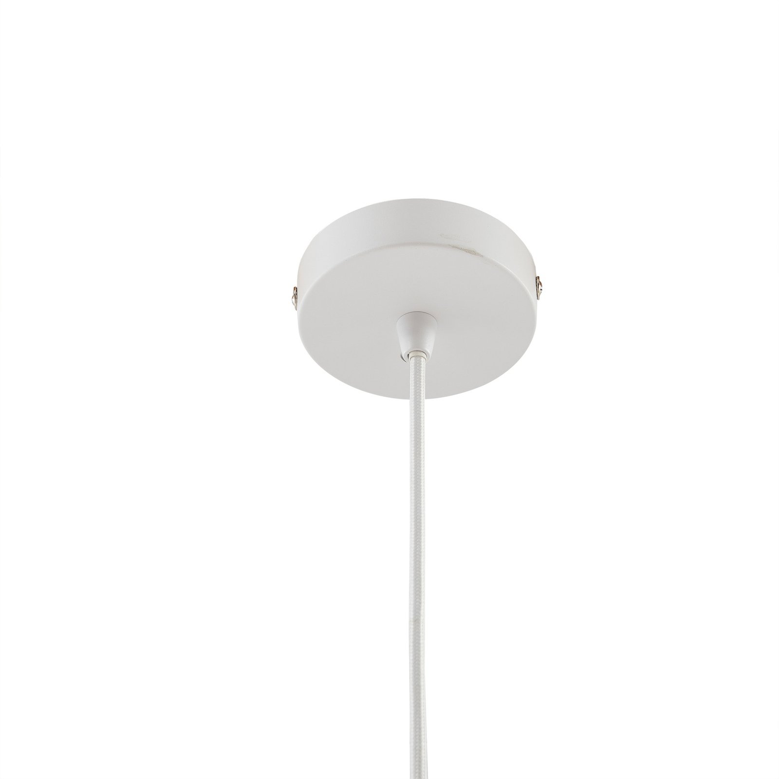 Lindby Laylan pendant light, white, Ø 46 cm, metal