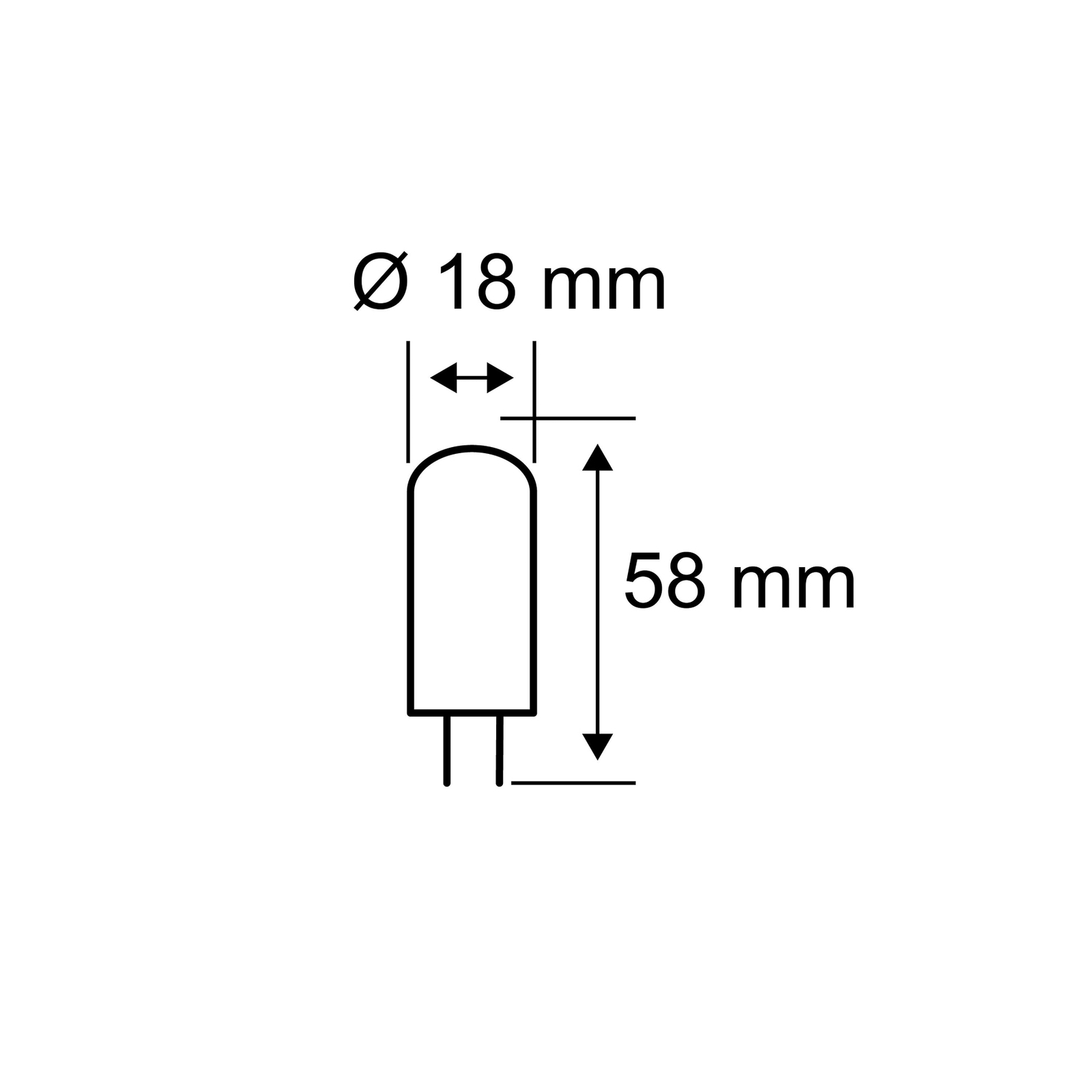 Pauleen LED Penlight G9 4.6W prozirna 2700K