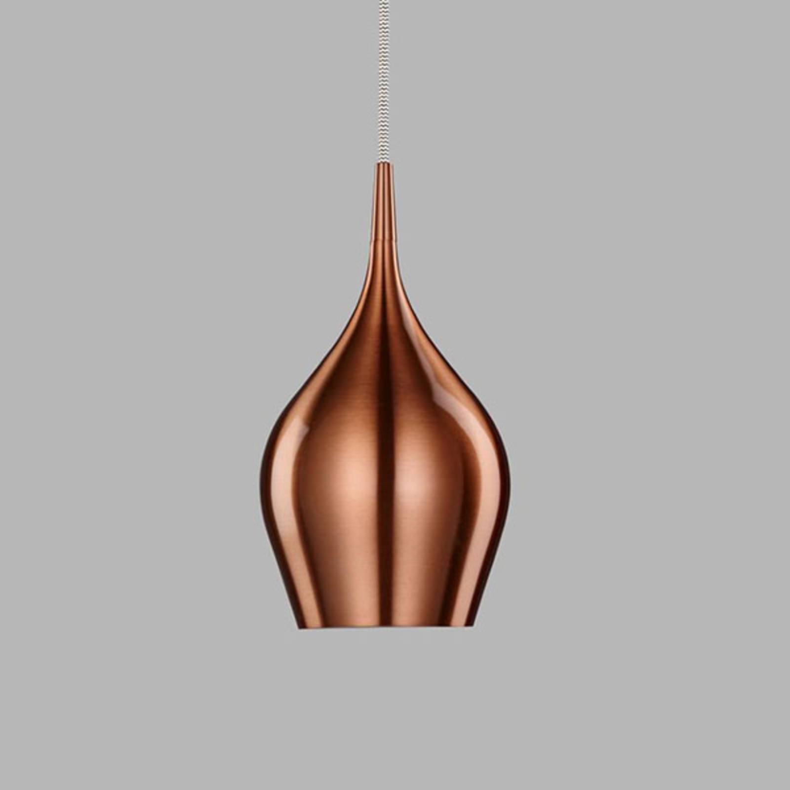 Wibrująca lampa wisząca Ø 12 cm, metaliczny róż
