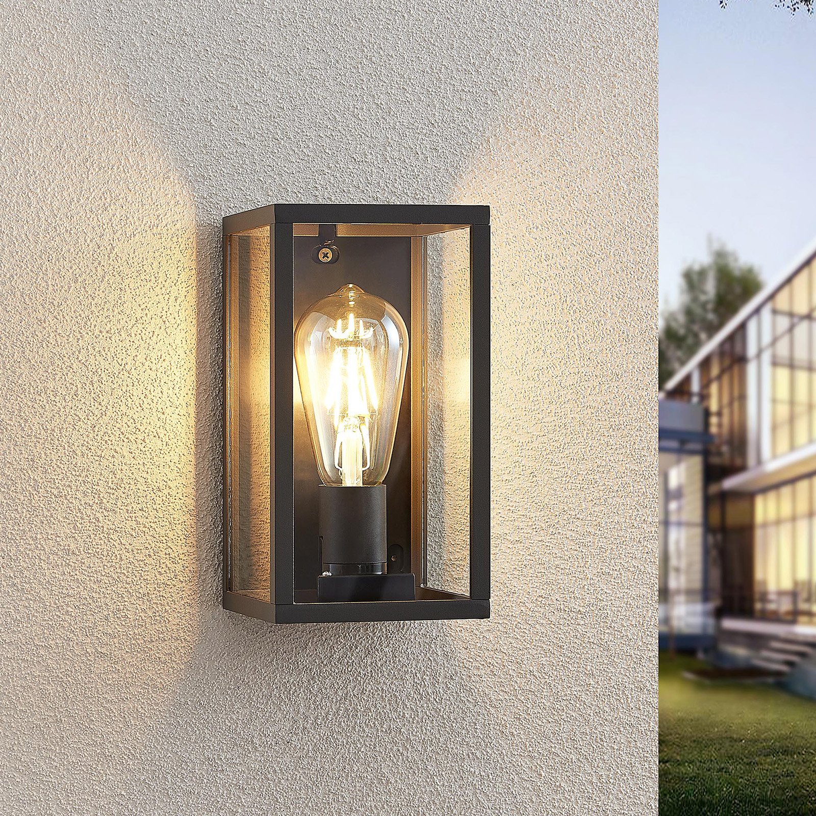 Filimon Outdoor Wall Lamp Dark Grey - Lindby