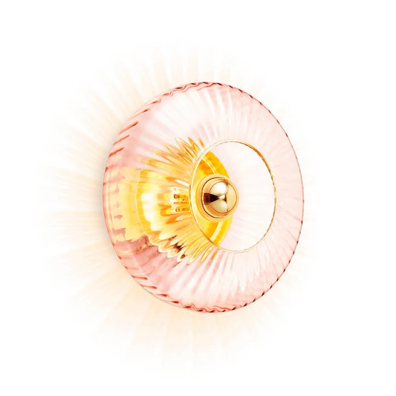 DESIGN BY US - New Wave Optic Applique Murale XL Rose/Gold