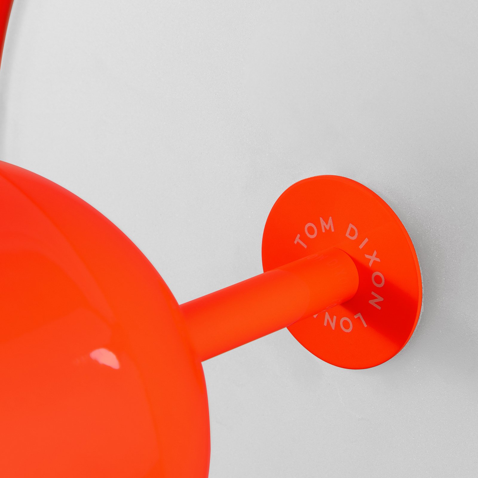Tom Dixon LED table lamp Bell, red, height 43 cm, steel