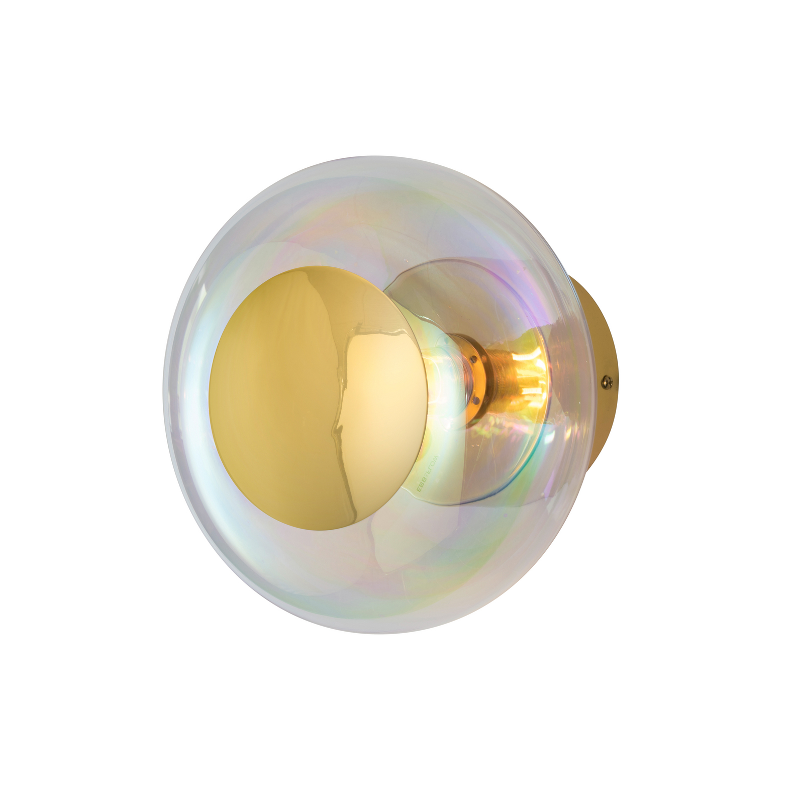 EBB & FLOW Wandleuchte HORIZON SURFACE, klar, Glas, Ø 21 cm