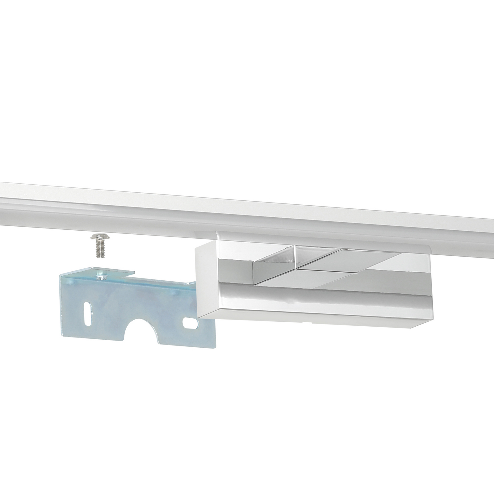 LED-speillampe Pandella 1, krom 4 000 K, 60 cm