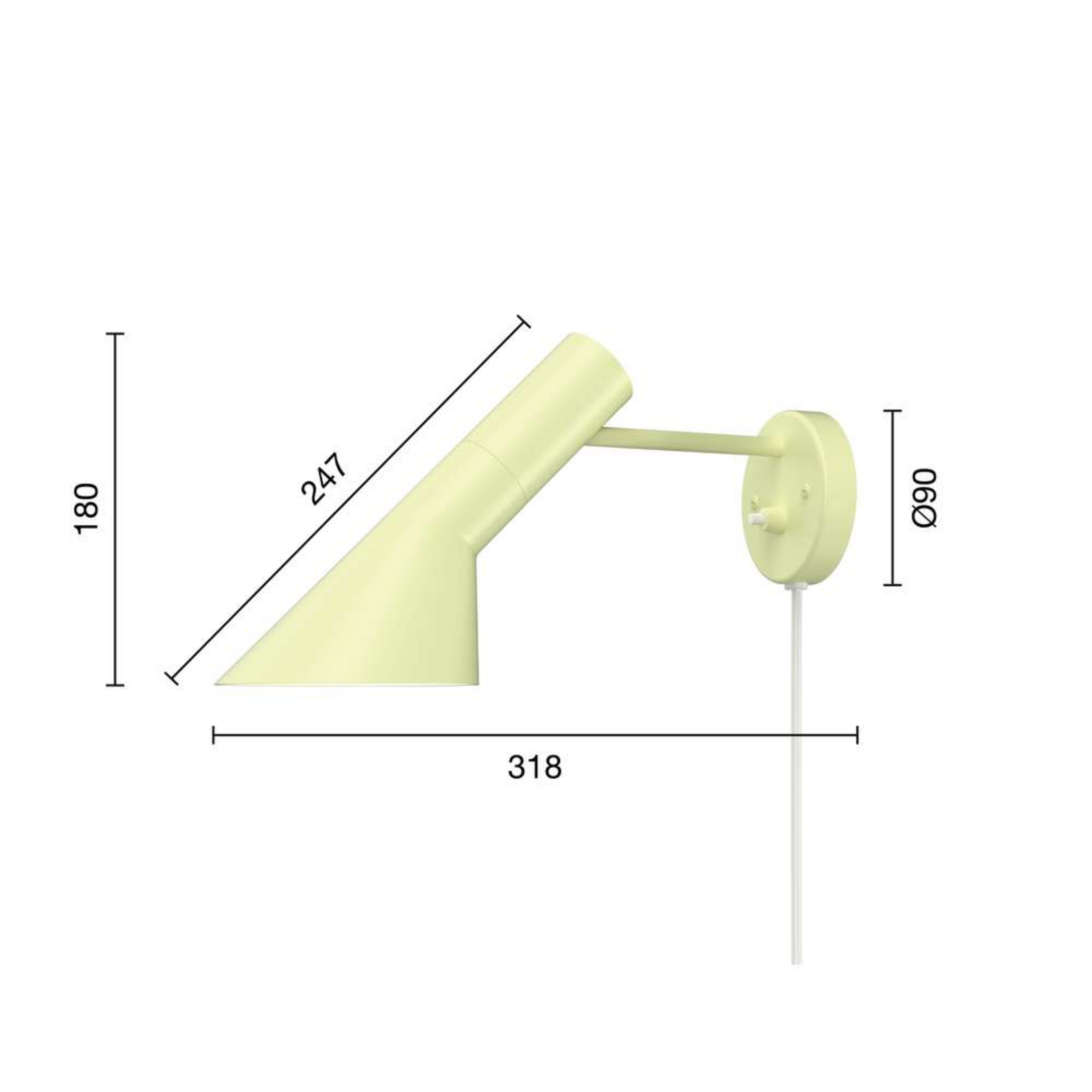 AJ Applique da Parete Soft Lemon - Louis Poulsen