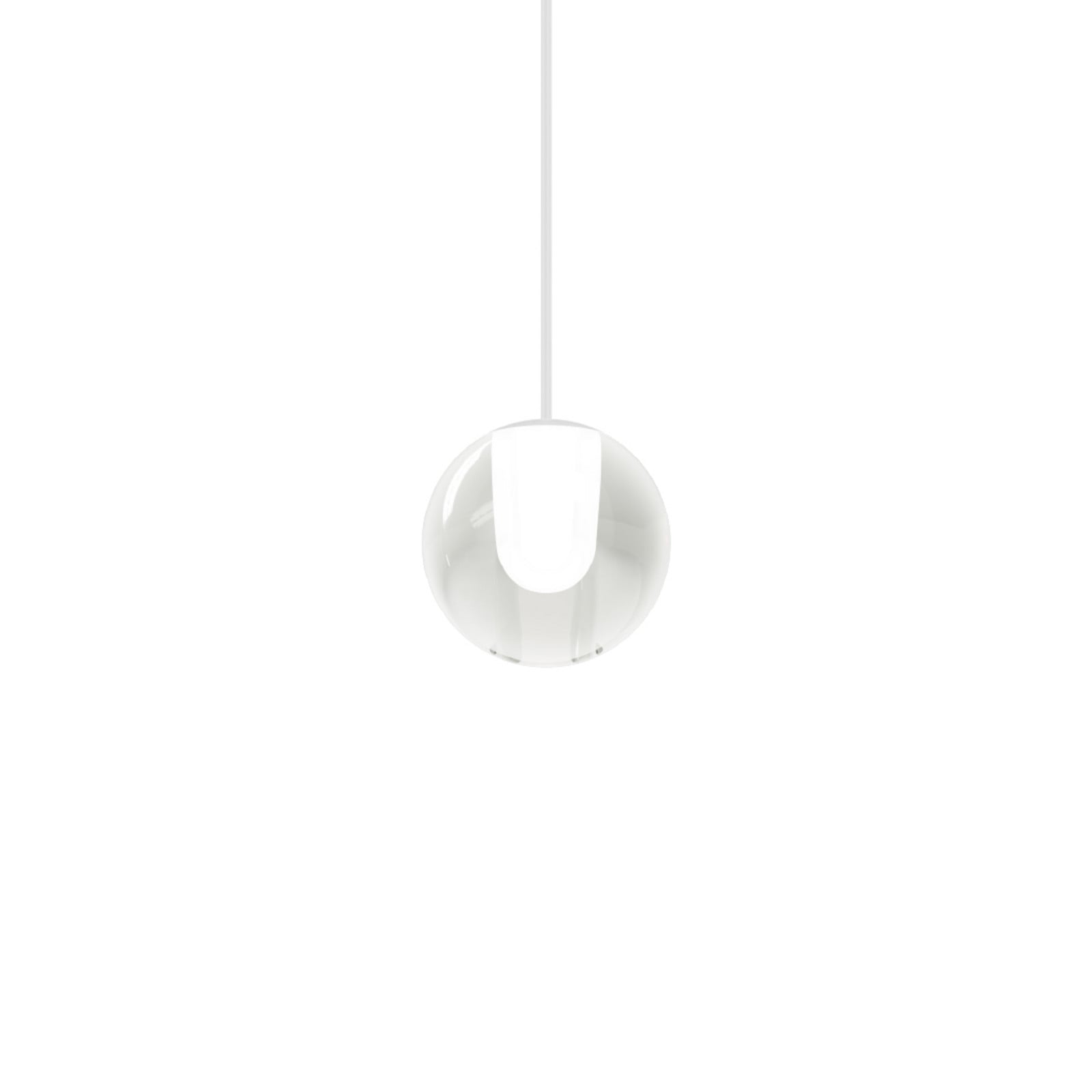 Wever & Ducré Lighting WEVER & DUCRÉ & Lampă suspendată LED Oplia 1.0 alb mat 2.700 K - Camera de zi / sufragerie - Modern - alb mat transparent - Sticlă