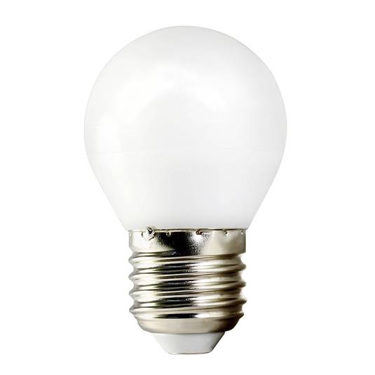 LED-lampa TEMA E27 5W drop 2.700K för AC/DC