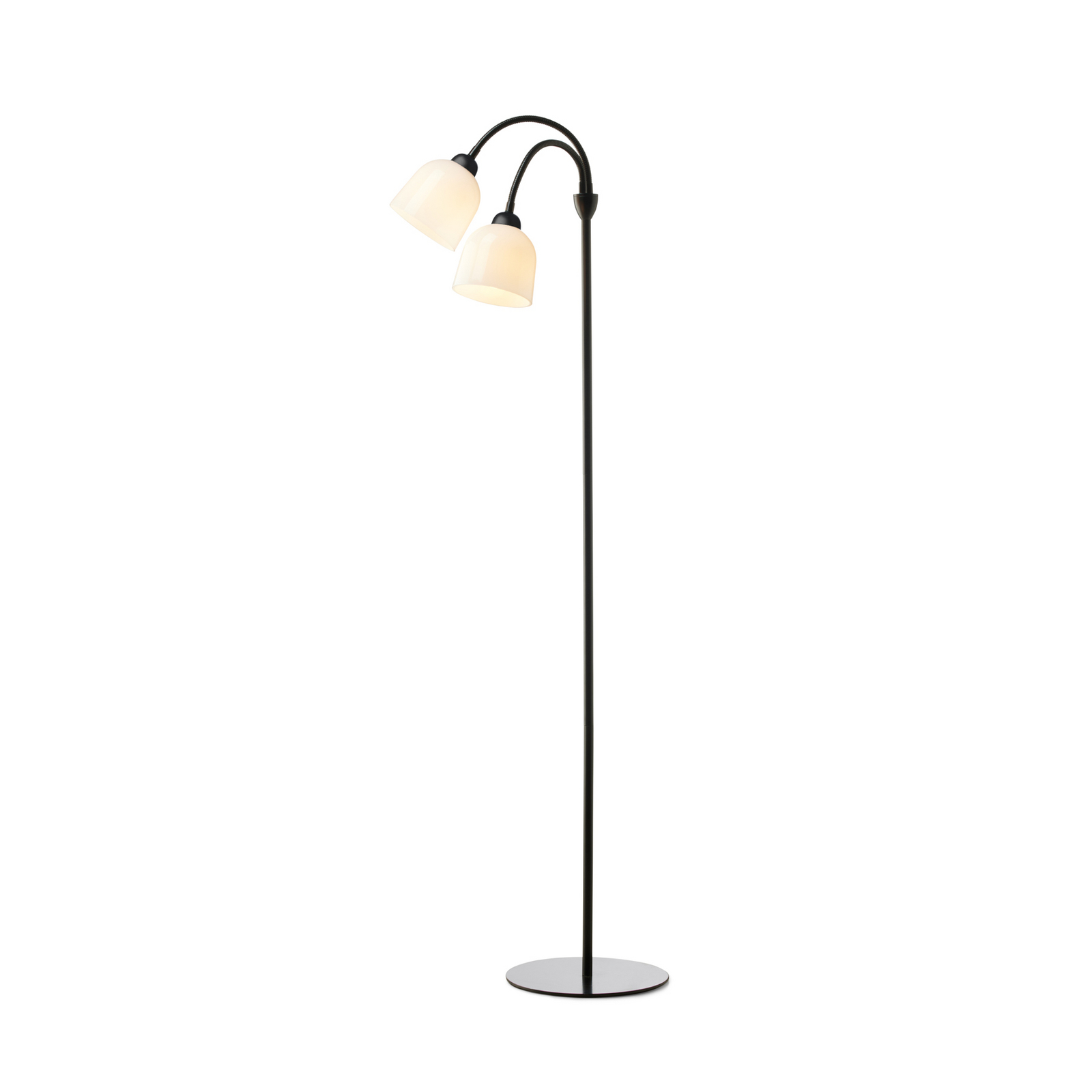 Stojacia lampa GLOW, čierna, výška 130 cm, 2-pl. – Halo Design Stojacia lampa GLOW, čierna, výška 130 cm, 2-pl. – Halo Design