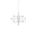 FLOS 2097/18 Lustre LED, lâmpadas transparentes, branco