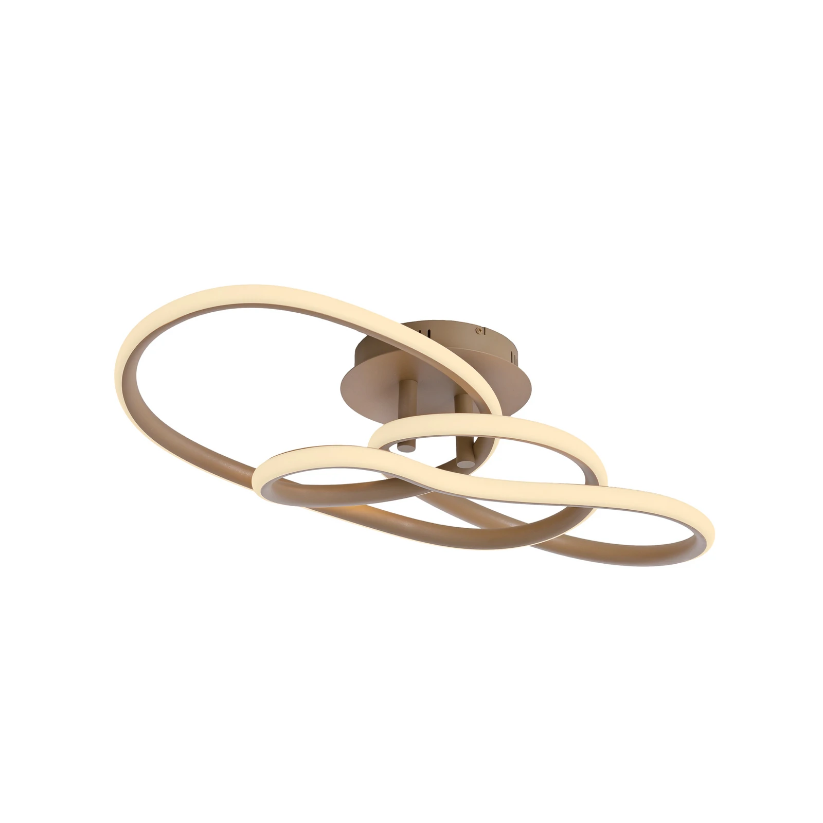 Lámpara LED de techo TWIST, color beige, 90 cm de largo, metal, Switchdim