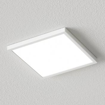 Valkoinen kulmikas LED-kattovalaisin Solvie