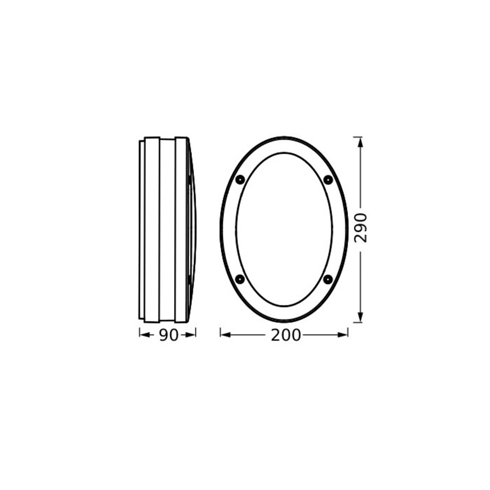 Applique d'extérieur OSRAM ENDURA CLASSIC ORBI, gris foncé, IP65
