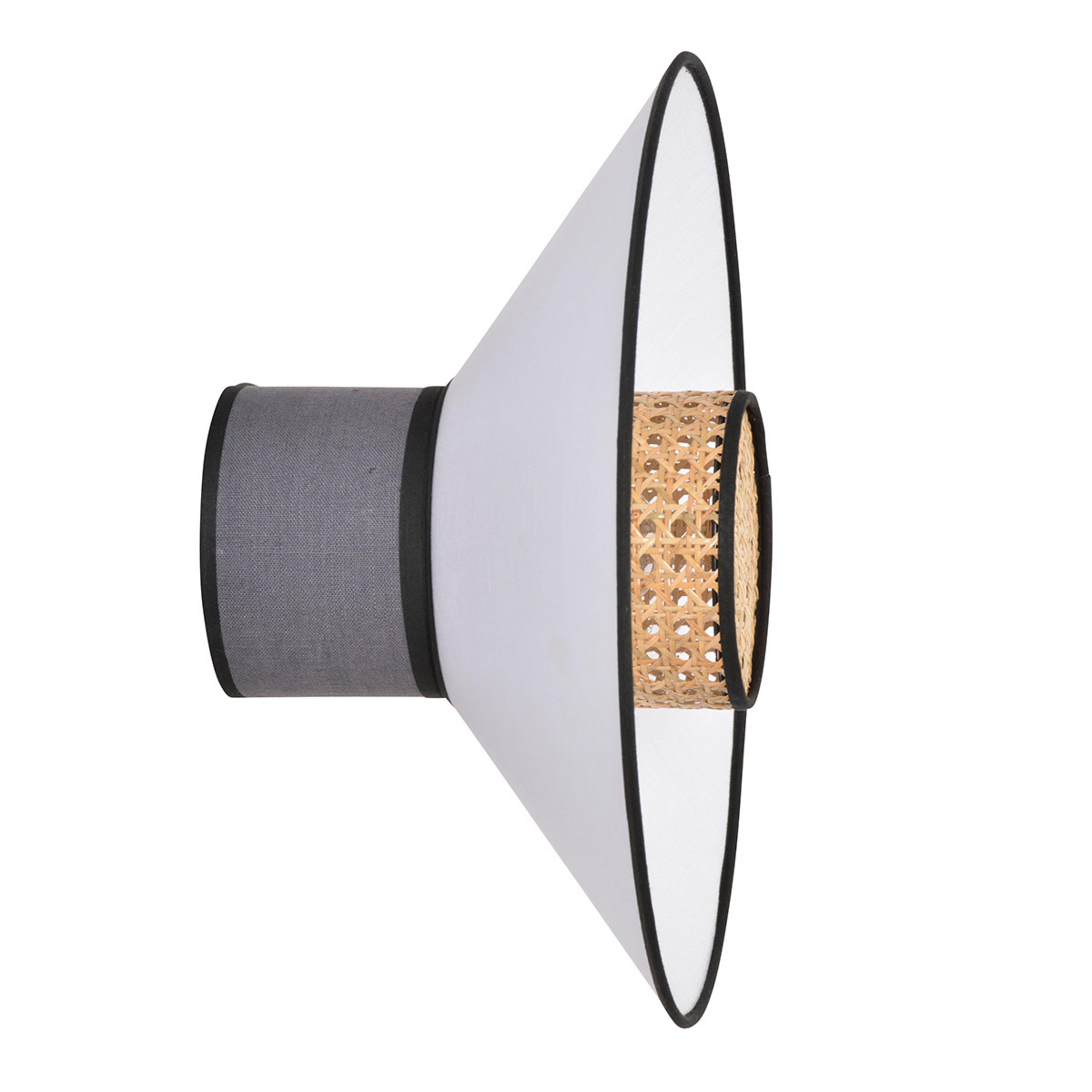 Singapour Wandleuchte, anthrazit/weiß - MARKET SET