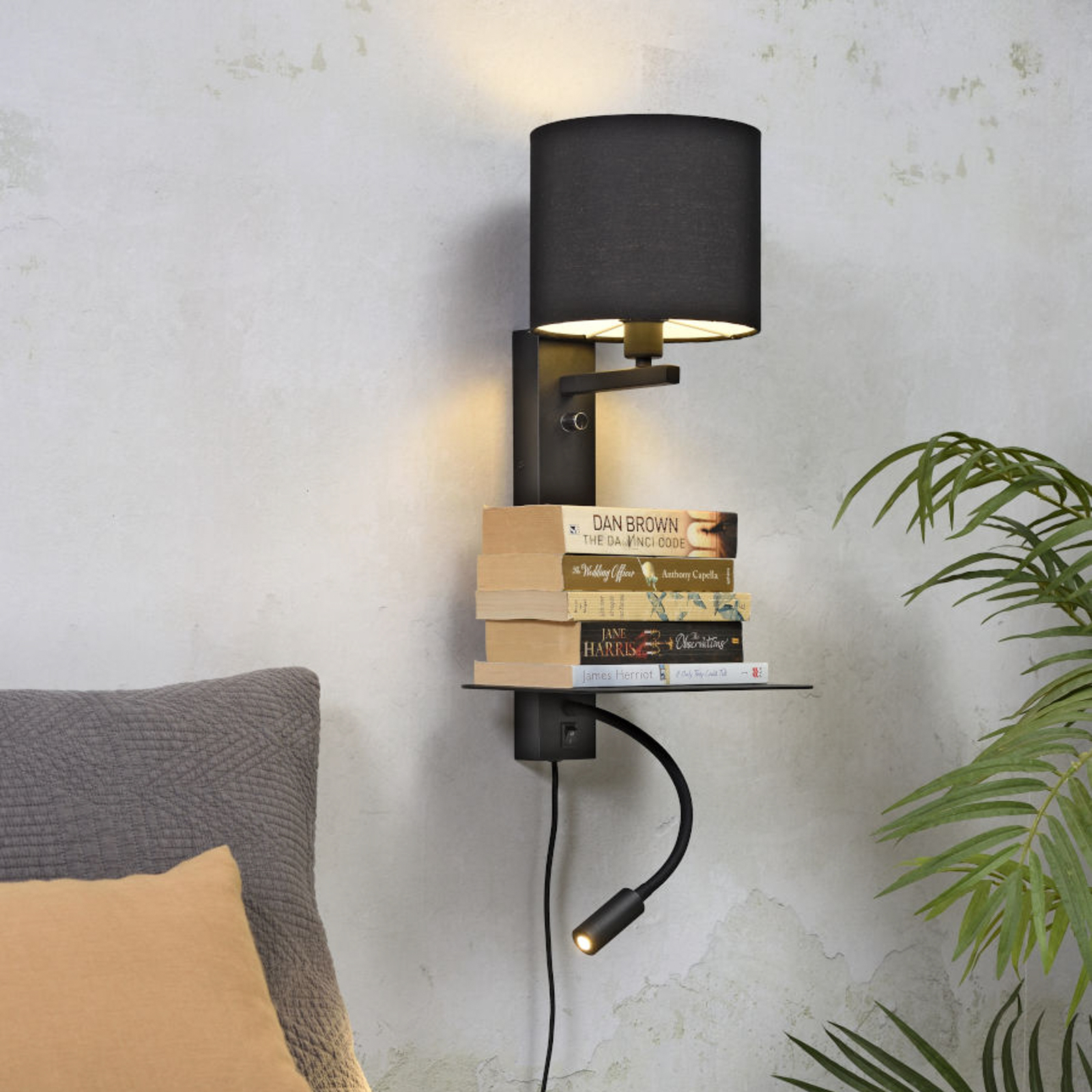 It’s about RoMi Florence reading lamp 2-bulb black