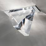 Fabbian Tripla - LED padziļinājumā iebūvēts griestu gaismeklis, alumīnijs
