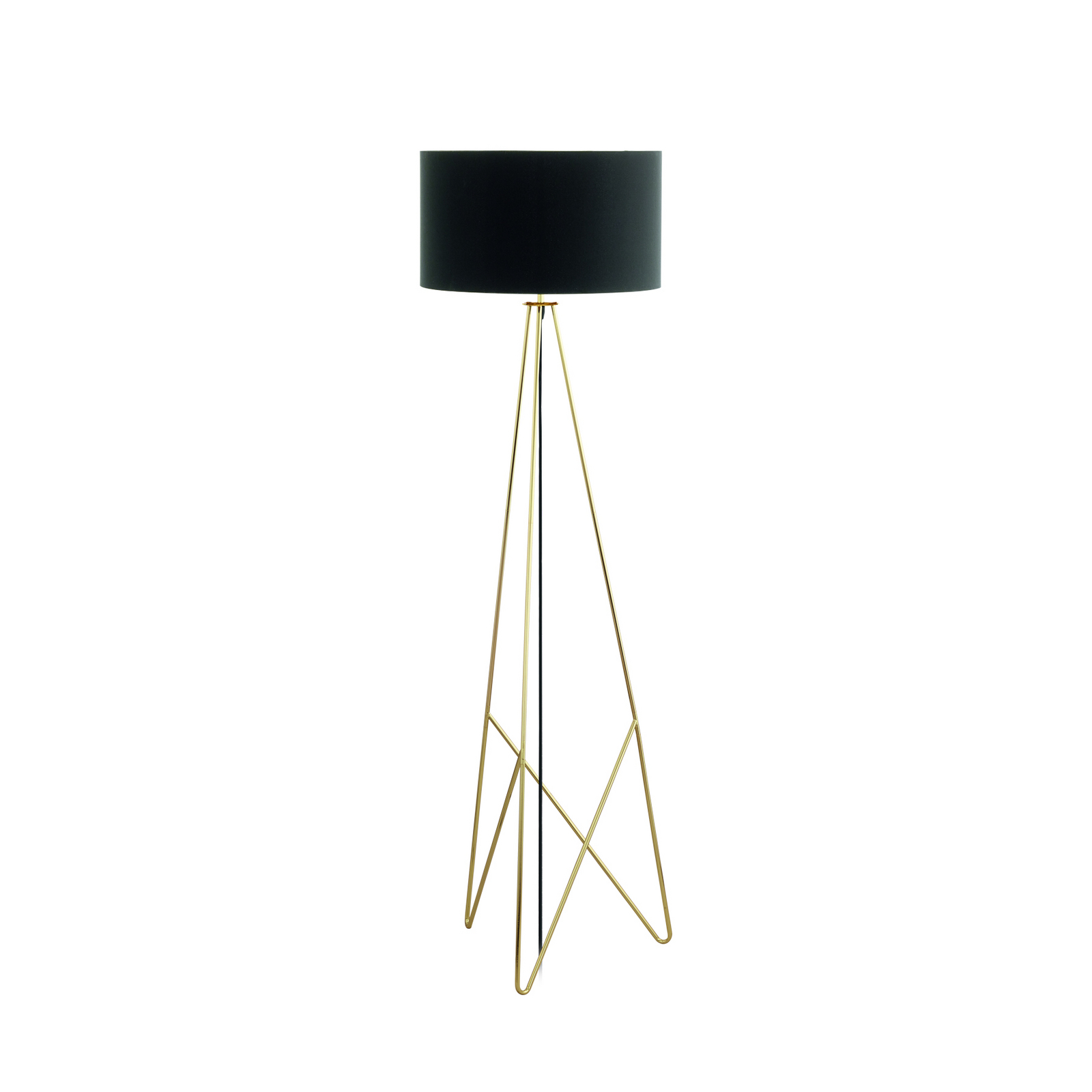 Lampe sur pied Camporale, noir, hauteur 154 cm - Stars of Light