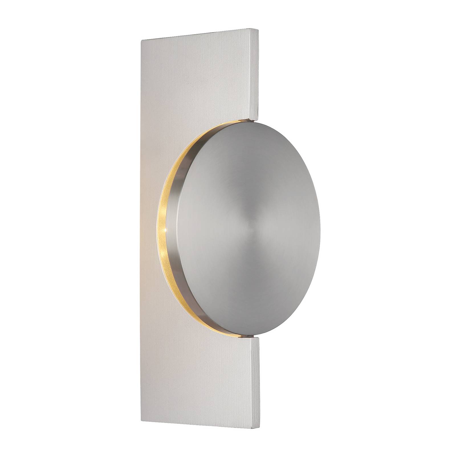 LED-Wandlampe Jasper, Höhe 28 cm, nickel matt, Metall