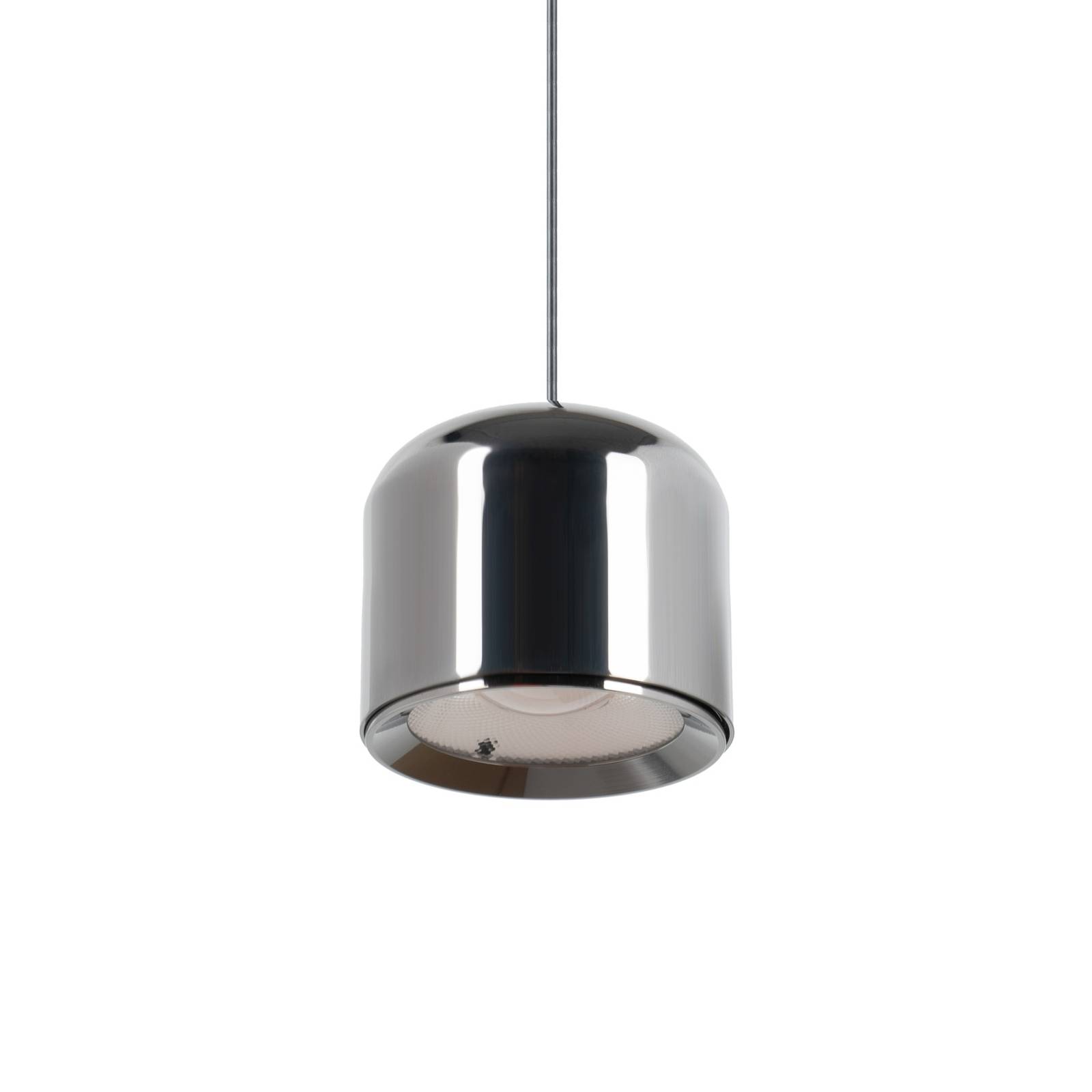 Lindby lampa wisząca LED Lumaro,czarny,Ø8,2cm,aluminium,48V,ściemniany