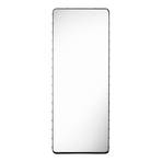 Adnet Wall Mirror Rectangular 70X180 Black Leather - GUBI