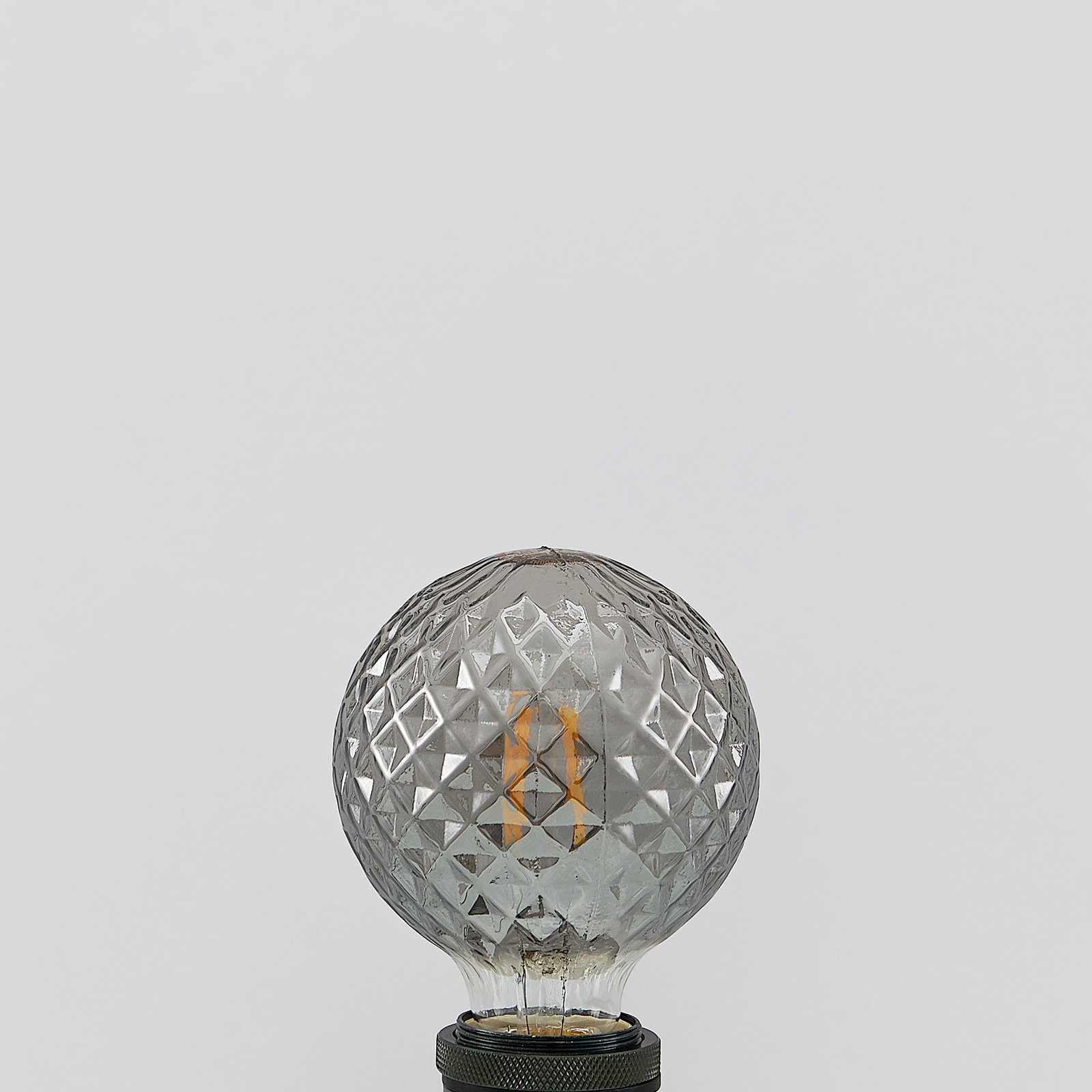 Lichtbron LED 4W Smoke Facet G95 Dimbaar E27 - Lucande