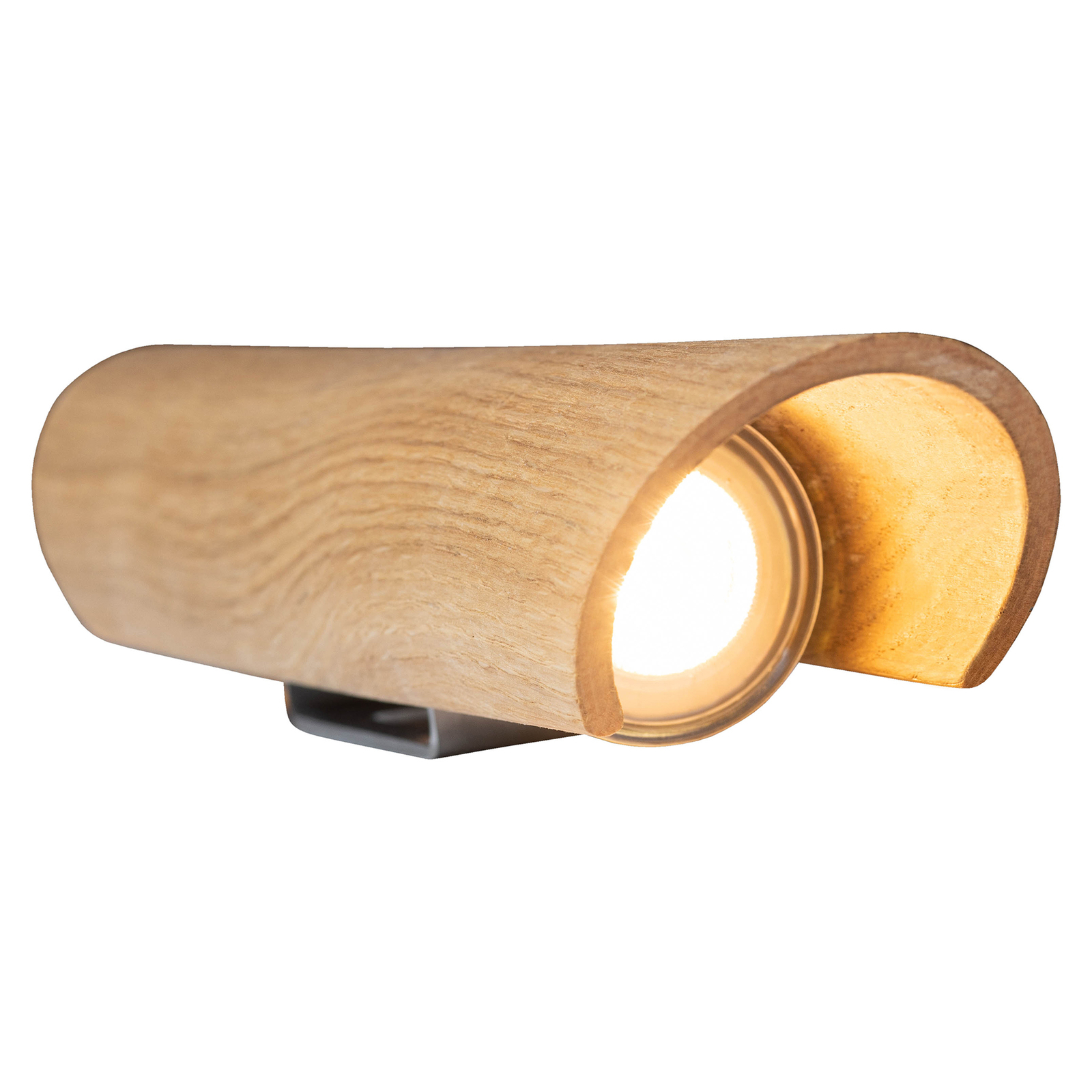 LED-Wandleuchte Colombia mit Formholz, dimmbar