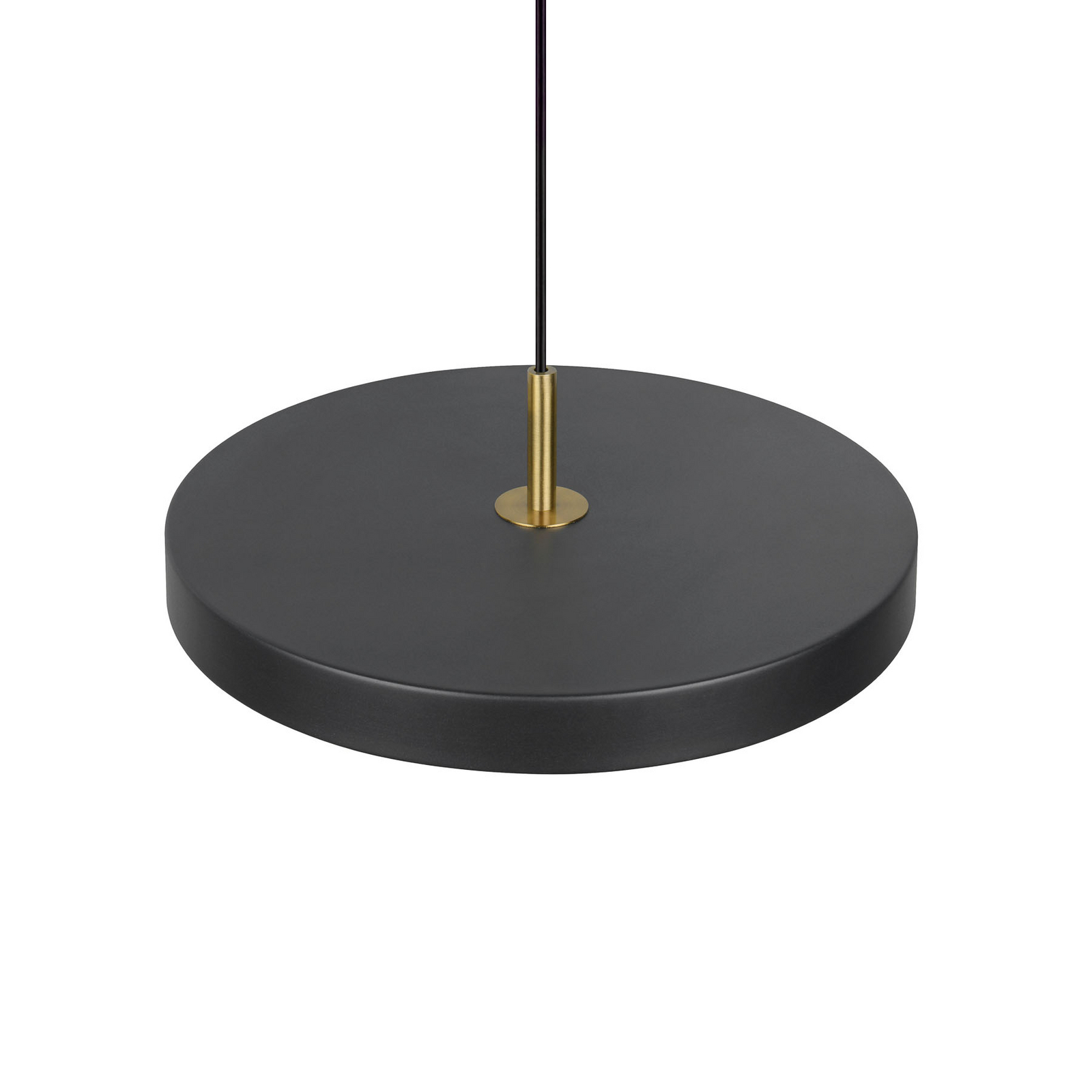 Candeeiro suspenso LED Keaton, preto/dourado, Ø 40 cm, CCT Candeeiro suspenso LED Keaton, preto/dourado, Ø 40 cm, CCT