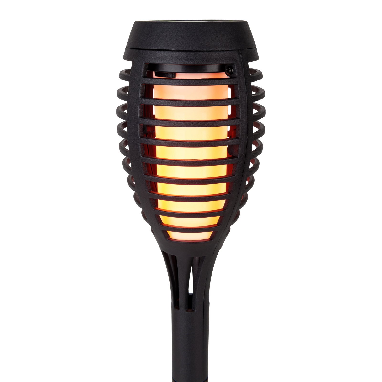 LED-Solar-Erdspießlampe FANILO, schwarz, 45 cm, 5er-Set IP44