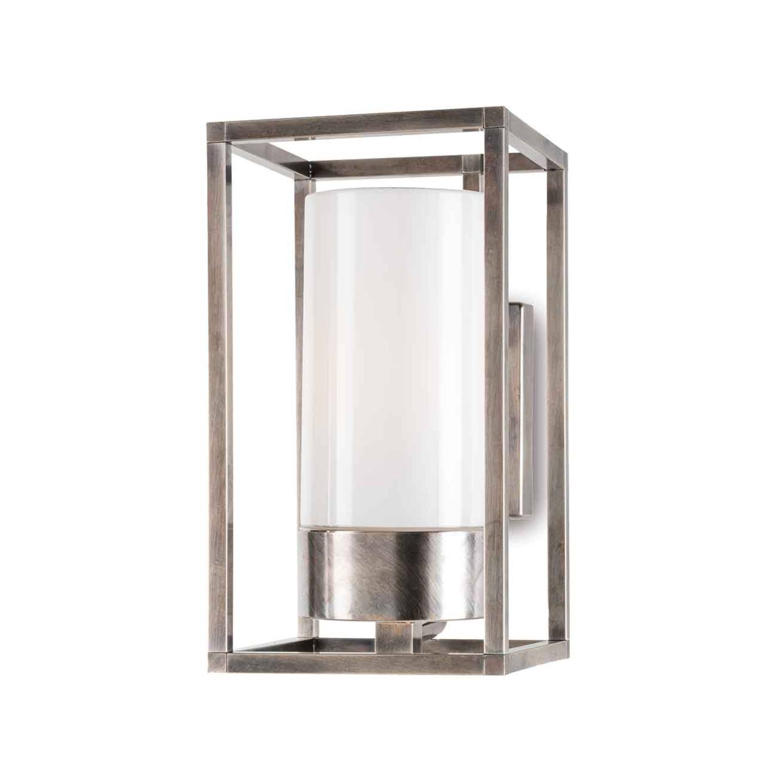 Moretti luce kültéri fali lámpa cubic³ 3364 antik nikkel/opál