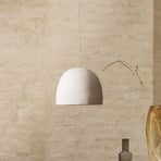 lampa wisząca ferm LIVING Speckle, Ø 30,5 cm, ceramiczna, biała