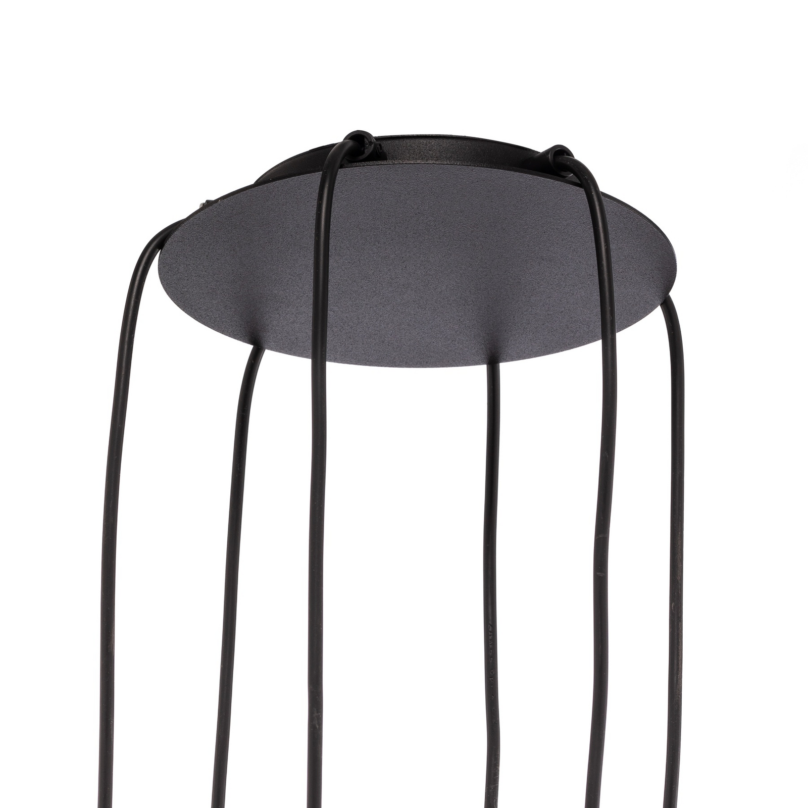 Suspension Elit Spider, 6 lampes, noir, métal