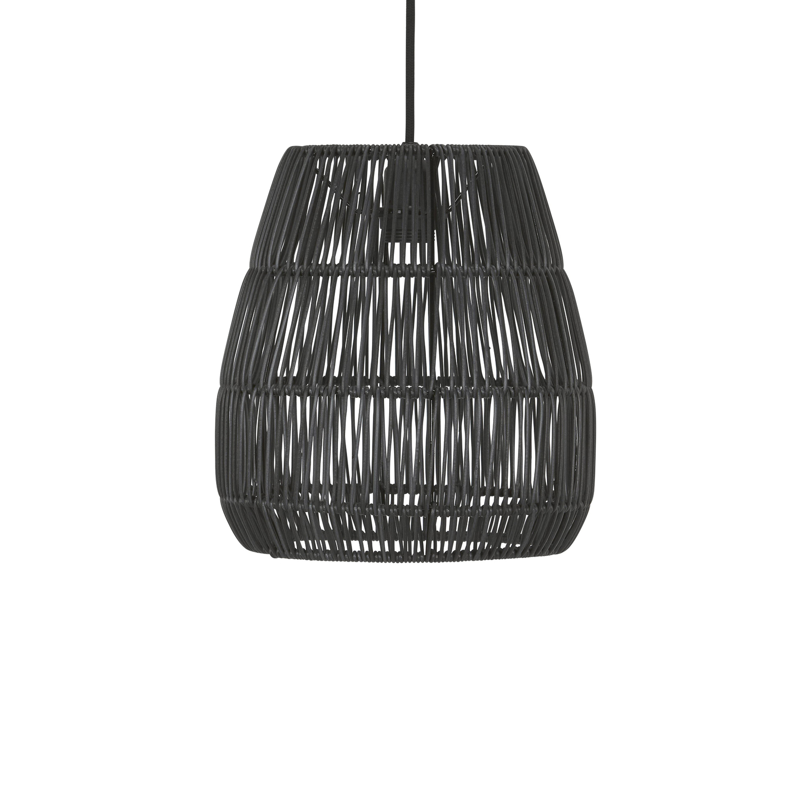 PR Home Saigon Hängelampe schwarz Ø28cm Kabel 2,5m