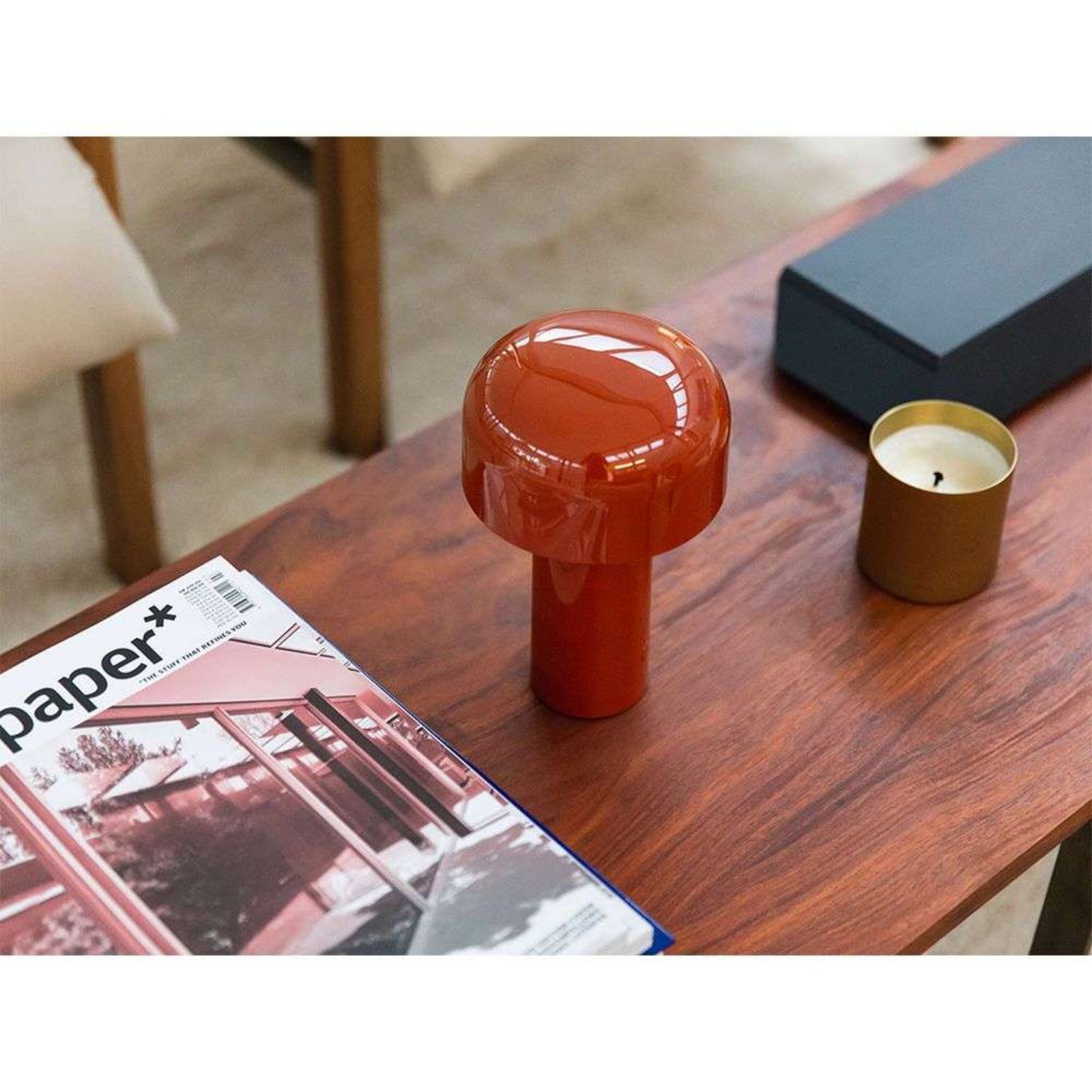 Bellhop Portable Candeeiro de Mesa Brick Red - Flos