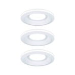 Sormus, luminaire encastrable LED blanc, Ø 10 cm, IP65, lot de 3 - Paulmann