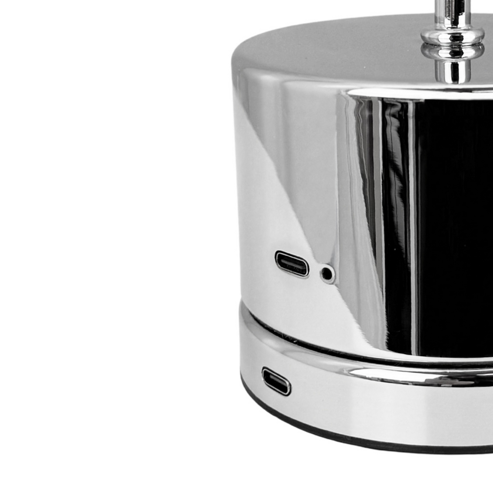 Dyberg Larsen LED-Akku-Tischleuchte MOOVELIGHT, chrom, 35 cm