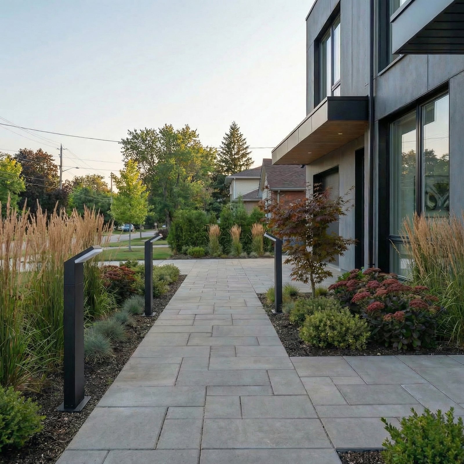 Arcchio, borne lumineuse LED Yolena, 100 cm, anthracite, aluminium