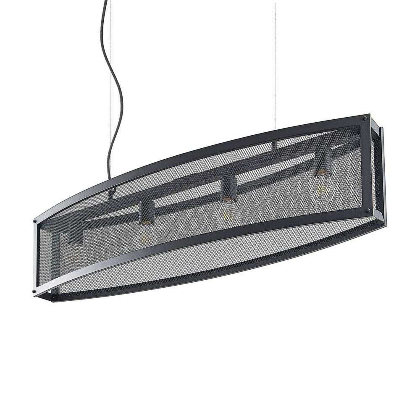 Mizgin 4 Deko Závěsná Lampa Black - Lindby