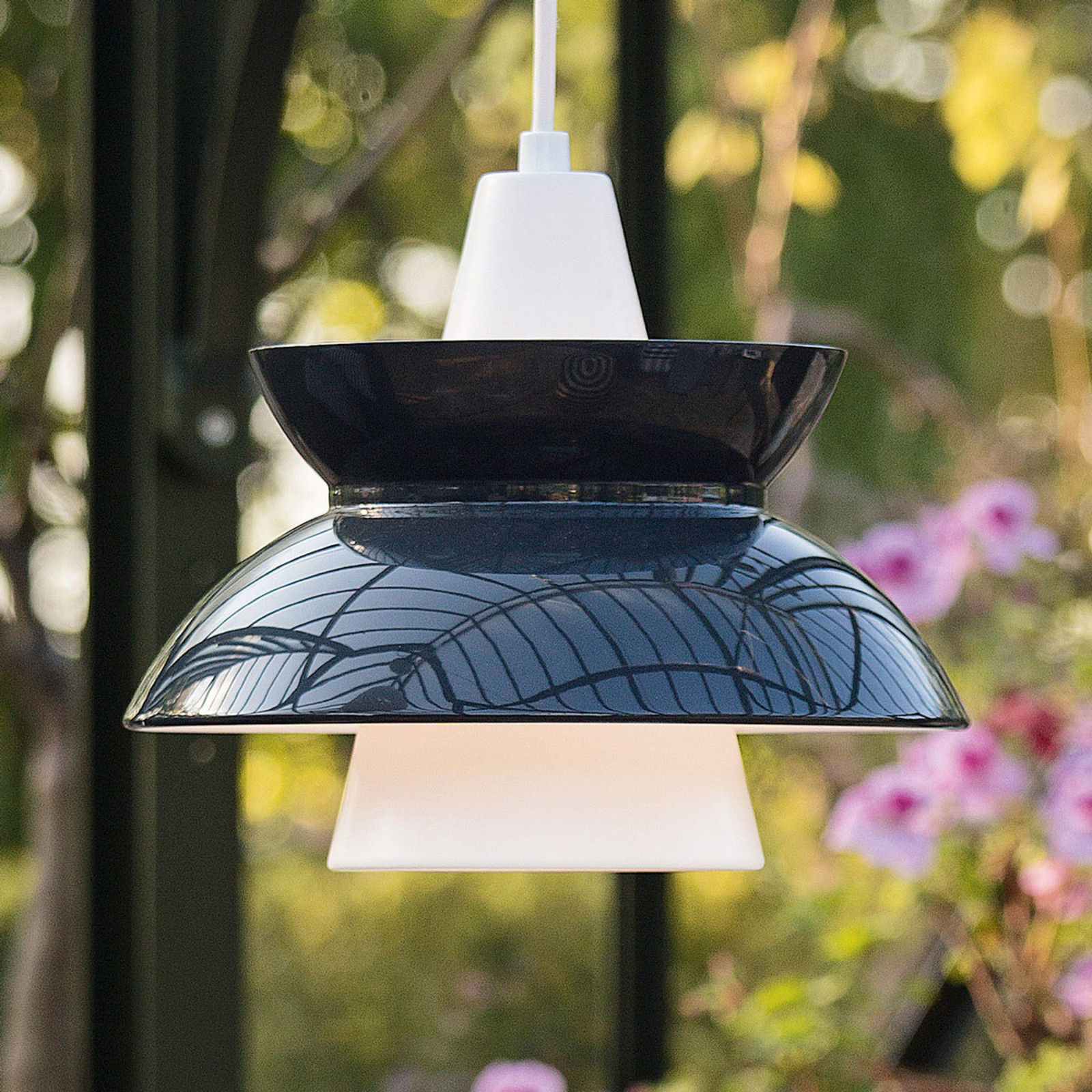 Louis Poulsen Doo-Wop - lampă susp. gri închis - Camera de zi / sufragerie - design - Metal