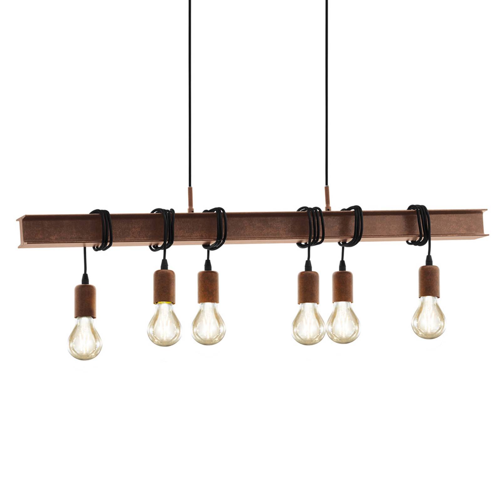 Suspension Townshend 4 en brun foncé