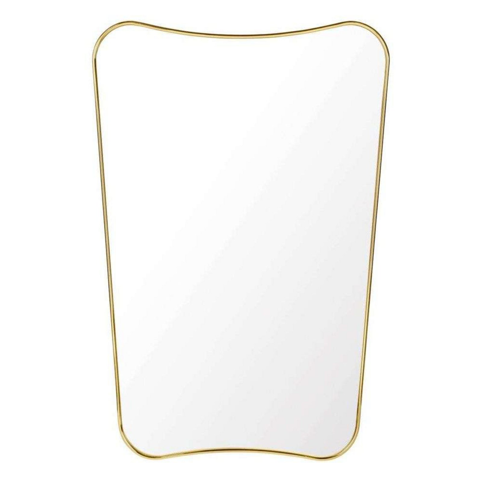 F.A. 33 Gio Ponti Wall Mirror 54X80 Polished Brass - GUBI