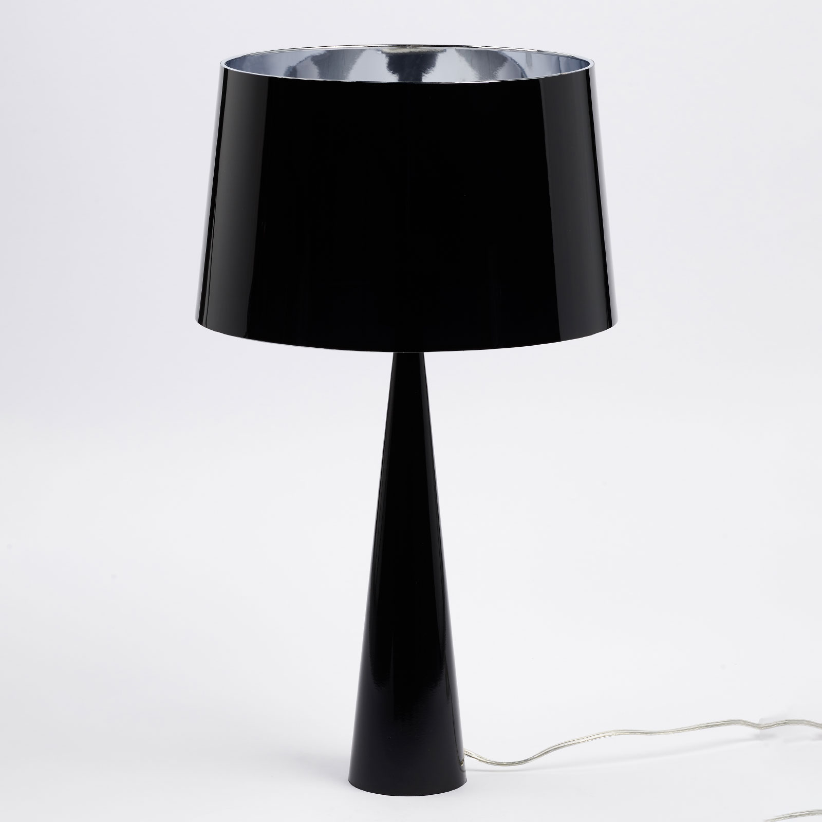 Totem LT table lamp, metal base, shiny