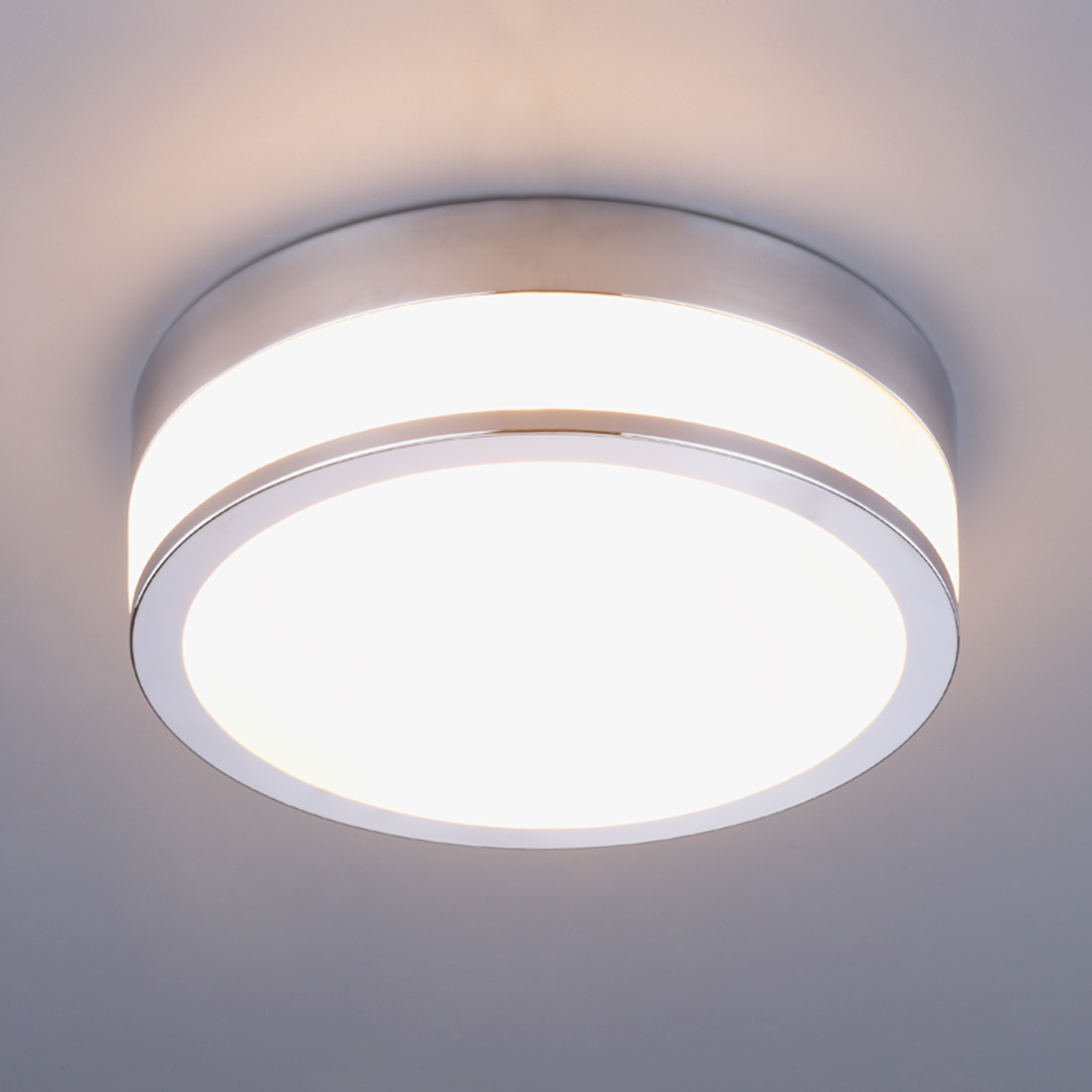 Compra Lindby Flavi plafón LED para baño Ø 28cm, cromo | Lampara.es