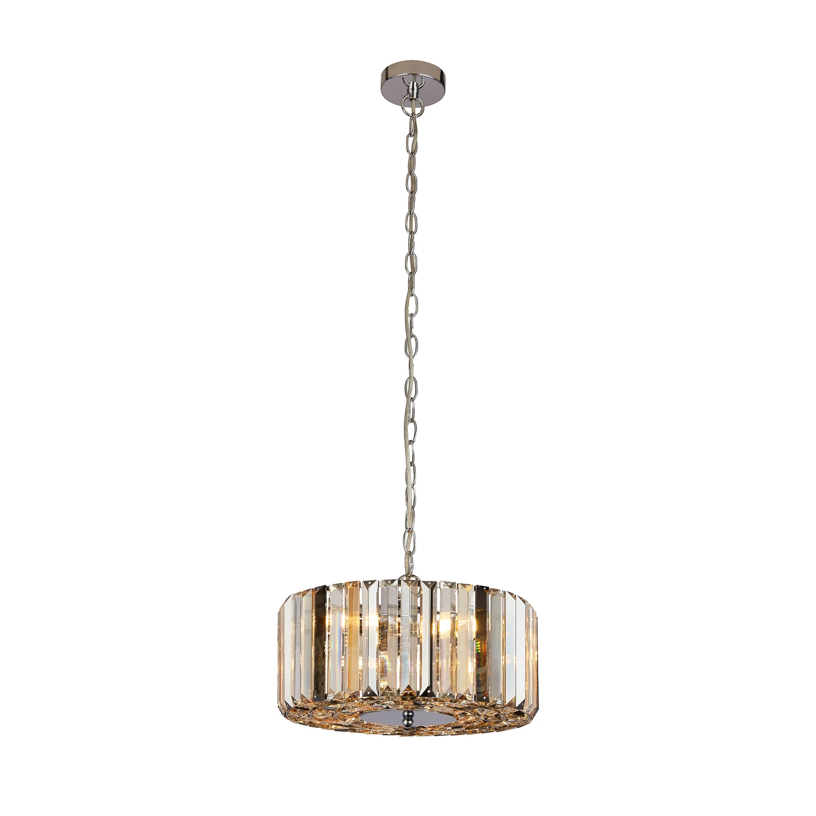 Chapeau pendant light crystal elements, Ø 35 cm