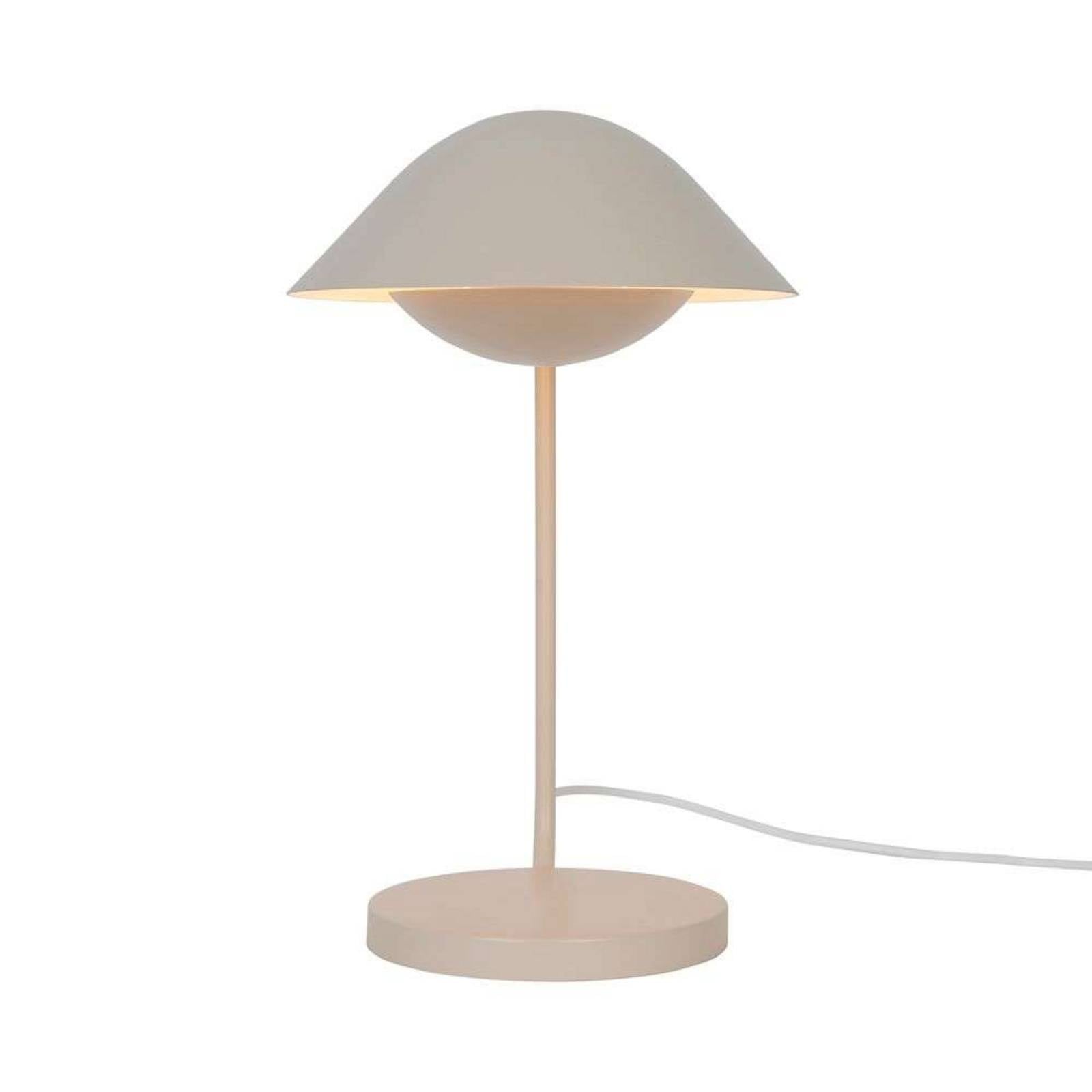 Tischleuchte Freya aus Metall, beige