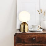 LED table lamp Julsy, brass-coloured, height 21 cm, CCT