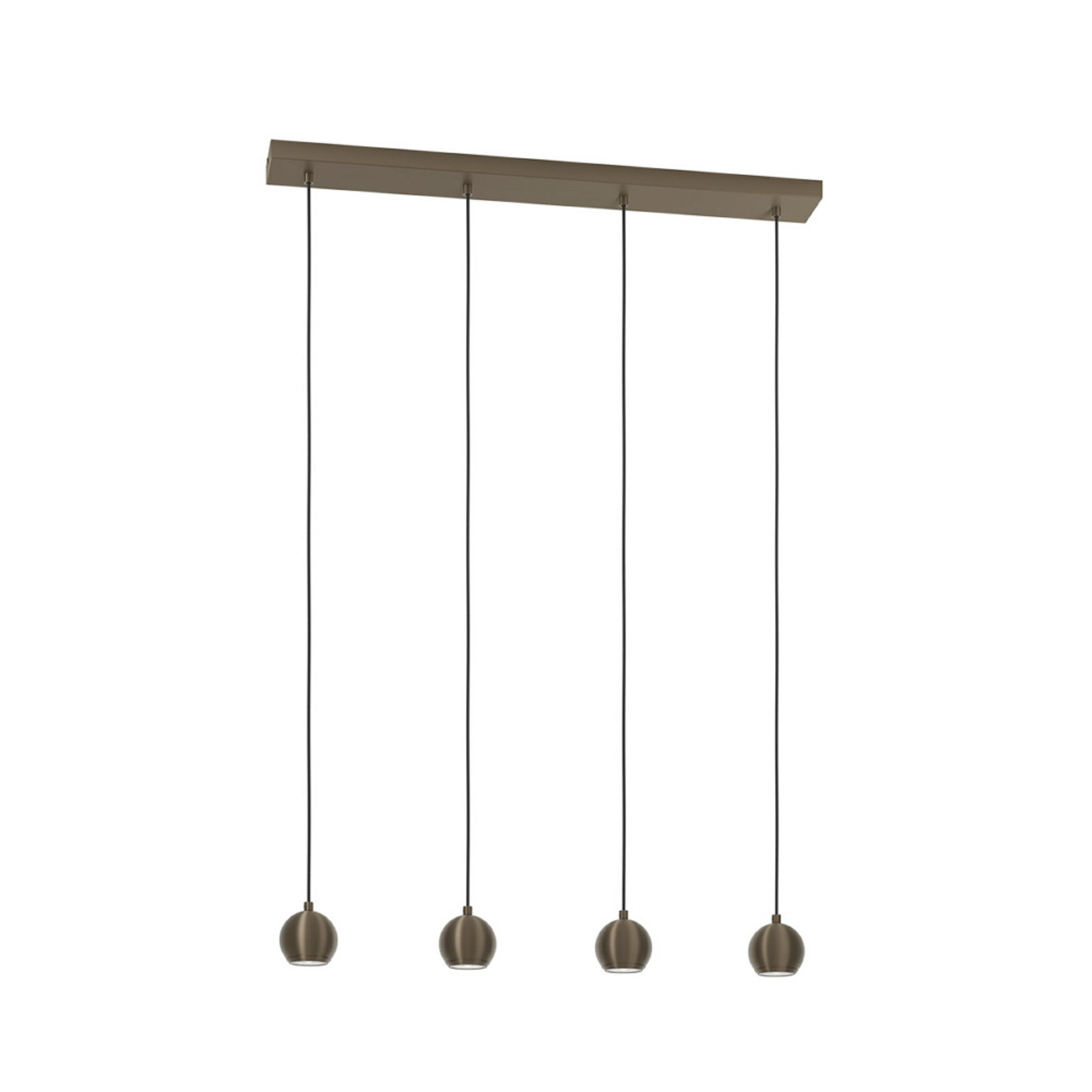 EGLO hanglamp BIMEDA 1, bronskleurig, lengte 77 cm, 4-lamps. EGLO hanglamp BIMEDA 1, bronskleurig, lengte 77 cm, 4-lamps.