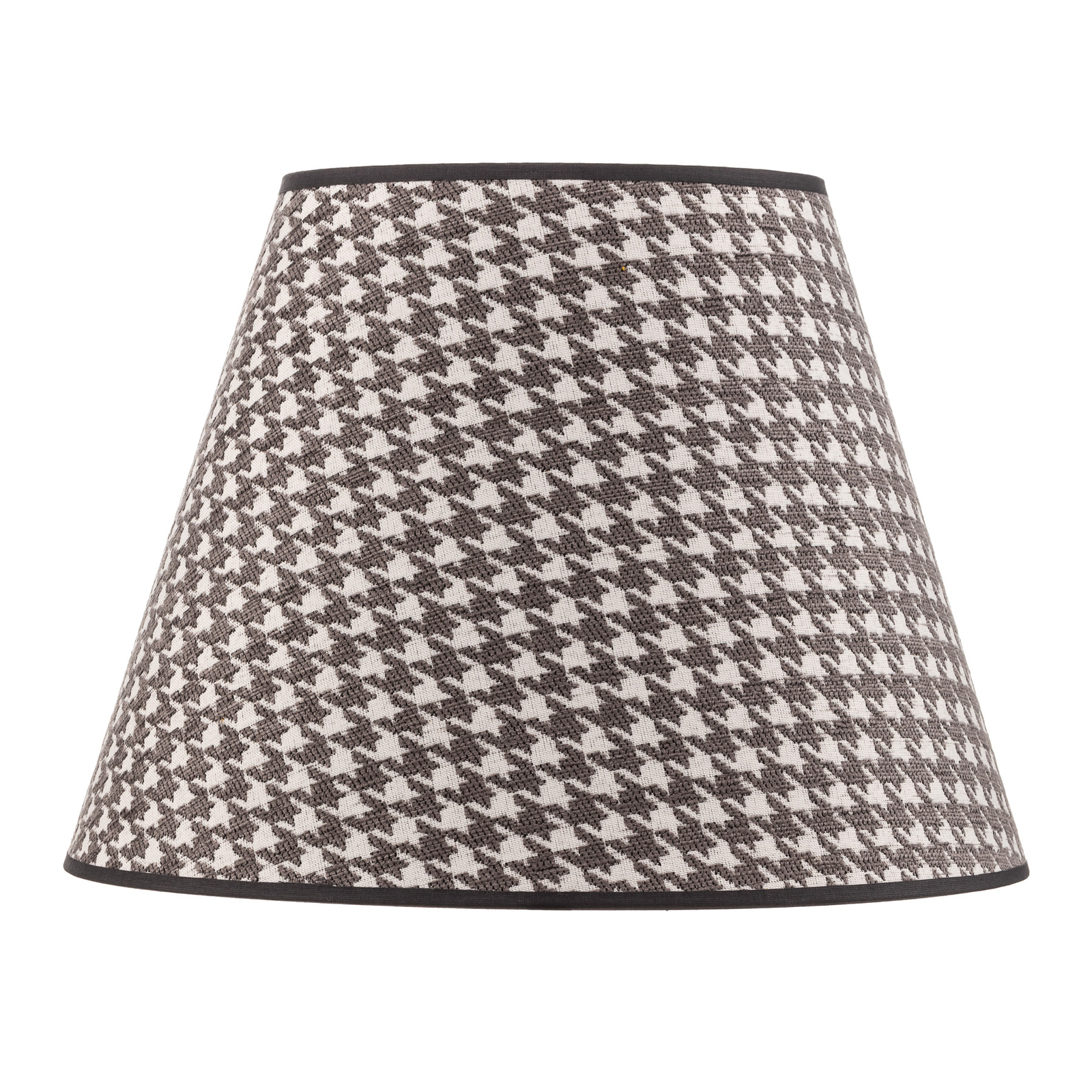 Sofia lampshade 26 cm, houndstooth pattern grey