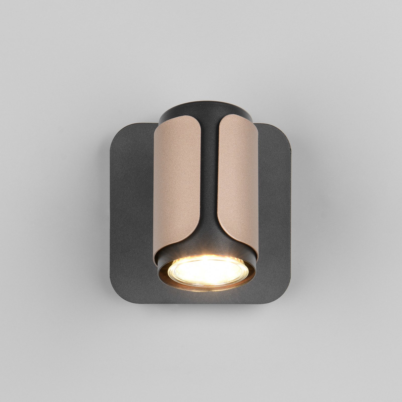 Deckenstrahler Gillan, coffee, 1-flammig, Metall, GU10