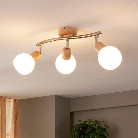 LED-Deckenleuchte Svenka, 3-flg., länglich